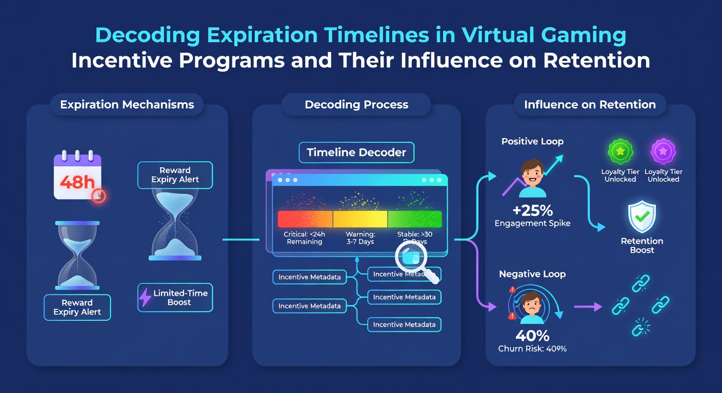Charts illustrating retention patterns tied to varying incentive expiration periods in gaming programs