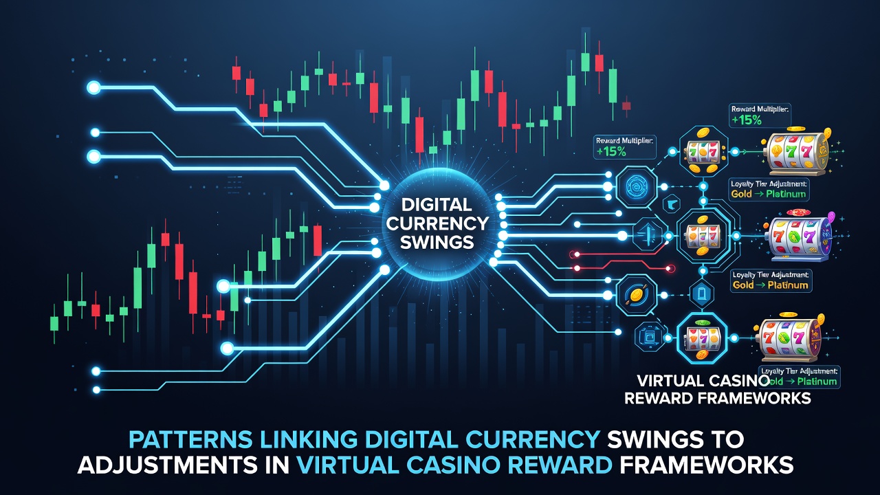 Casino dashboard interface displaying real-time bonus adjustments linked to market data feeds