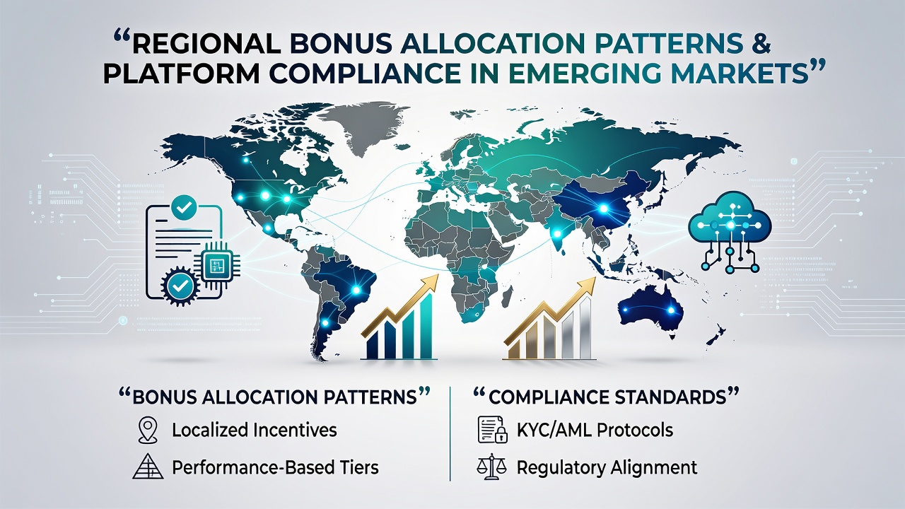 Regional bonus allocation patterns in emerging markets showing compliance frameworks across Asia and Latin America